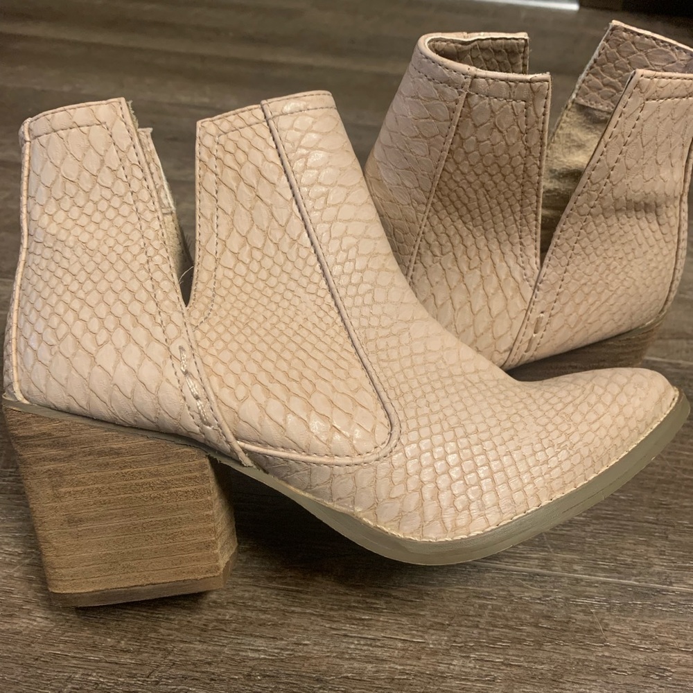 Snake Skin Ankle boots, never worn